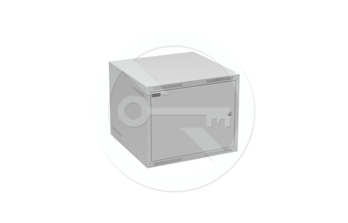 SOLARIX Skříň nástěnná GrandN-9U-66-21-G, 600mm, 19", plné dveře, IP20, šedá