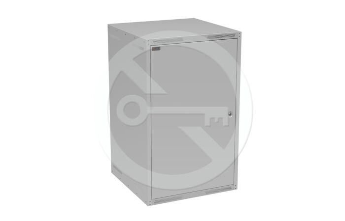 SOLARIX Skříň nástěnná GrandN-20U-66-21-G, 600mm, 19", plné dveře, IP20, šedá