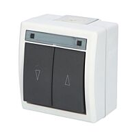 ATLAS 2K IP55 Spínač žaluziový č.1/0+1/0