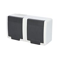 ATLAS 2K IP55 Zásuvka 2x 2P+PE, 2-násobn