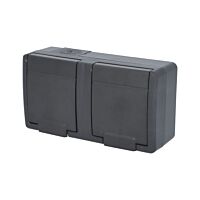 ATLAS 2K IP55 Zásuvka 2x 2P+PE, 2-násobn