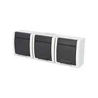 ATLAS 2K IP55 Zásuvka 3x 2P+PE, 3-násobn