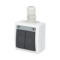 ATLAS 2K IP65 Spínač žaluziový č.1/0+1/0