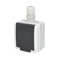 ATLAS 2K IP65 Zásuvka 2P+PE s vývodkou M