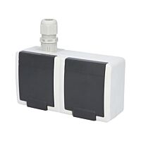 ATLAS 2K IP65 Zásuvka 2x 2P+PE, 2-násobn
