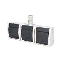 ATLAS 2K IP65 Zásuvka 3x 2P+PE, 3-násobn