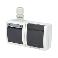 ATLAS 2K IP65 Přepínač č.6+zásuvka 2P+PE