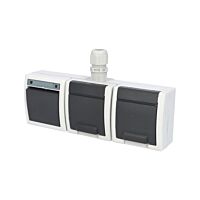 ATLAS 2K IP65 Přepínač č.6+zásuvka 2x2P+