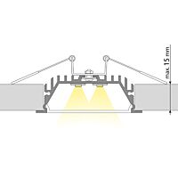 Vestavny hlinikovy profil 58x20 mm, mlec
