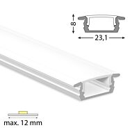 Profil AL 23/8mm VP bílý 3m komplet