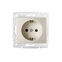 DOMO   Zásuvka samostatná Schuko - krémo