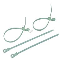 GPH Pásek vázací 200x5 přírodní s očkem (100ks)