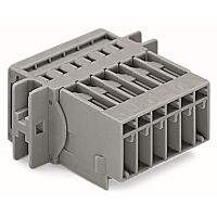 WAGO Konektor 769-604/002-000 1vodičový s pájecími piny CAGE CLAMP® 4 mm², šedá