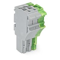 WAGO Svorka 2022-103/000-036 1vodičová pružinová Push-in CAGE CLAMP®, 4 mm², šedá/zelenožlutá