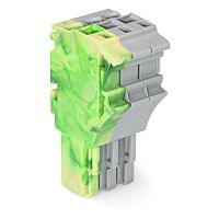 WAGO Svorka 2022-103/000-037 1vodičová pružinová Push-in CAGE CLAMP®, 4 mm², šedá/zelenožlutá