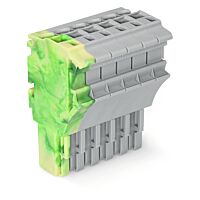 WAGO Svorka 2022-106/000-037 1vodičová pružinová Push-in CAGE CLAMP®, 4 mm², šedá/zelenožlutá