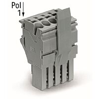 WAGO Svorka 2022-113/126-000 1vodičová pružinová Push-in CAGE CLAMP®, 4 mm², šedá