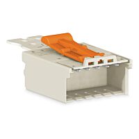 WAGO Konektor 2091-1508/002-000 1vodičový s pájecími piny Push-in CAGE CLAMP® 1,5 mm², šedá