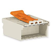 WAGO Konektor 2091-1526/002-000 1vodičový s pájecími piny Push-in CAGE CLAMP® 1,5 mm², šedá