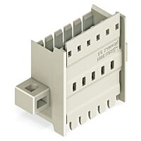 WAGO Konektor 2091-1634/024-000 (vidlice) pro připojení skrz panel Upevňovací příruba 1,5 mm², šedá