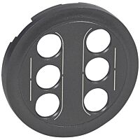 067864 CL KRYT ZÁSUVKA 2xRCA GRAFIT