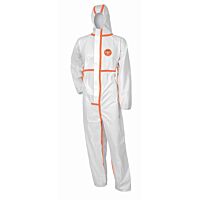 CIMCO Jednoúčelová bílo-oranžová kombinéza vel. XL