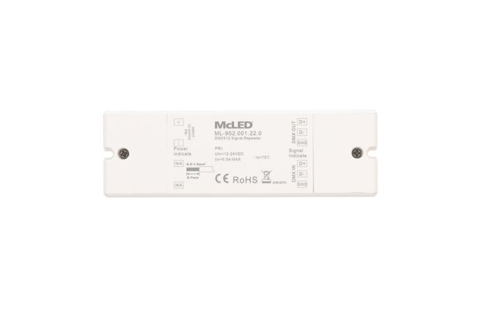 MCLED Zesilovač signálu DMX, 12-24V