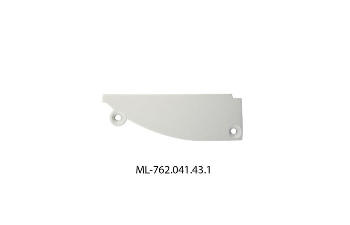 MCLED Koncovka bez otvoru pro AN, levá, bílá barva, 1ks