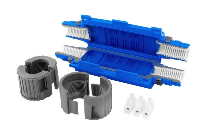 ETELEC Spojka SHARK 6801B gelová se svorkou 3x (1,5÷6mm2) IP68