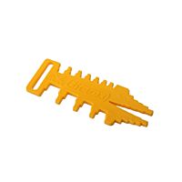 ELFETEX Měrka průřezů vodičů 1,5-90 mm² + Pg 9-21