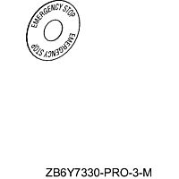 SCHNEIDER Štítek ZB6Y 7330