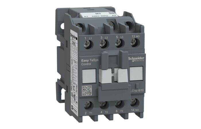 SCHNEIDER Easy TeSys LC1E1810M5 Stykač  3P, AC-3, 18A, 220V AC cívka, 50Hz, 1Z