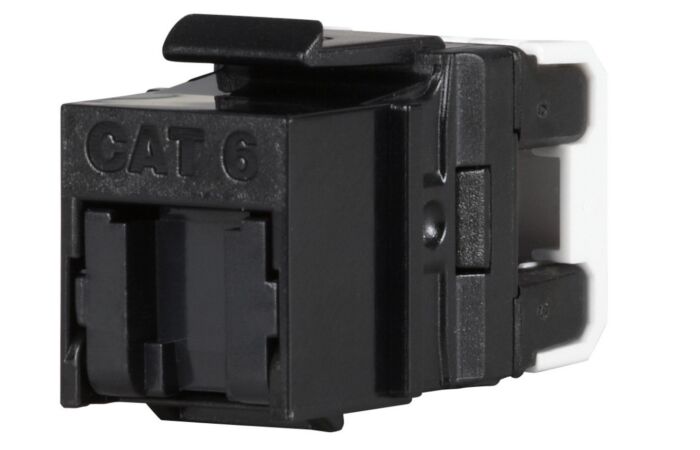 SOLARIX Keystone (zásuvka) RJ45 Cat.6 UTP-BK rychlozařezávací