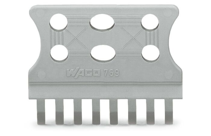 WAGO Podložka 769-414  pro odlehčení tahu pro pružinové svorkovnice a konektory s pájecími piny jednodílná, šedá