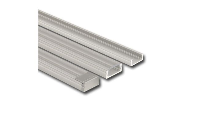 MCLED Profil AL 15x7mm, PG přisazený, bez difuzoru, 2m