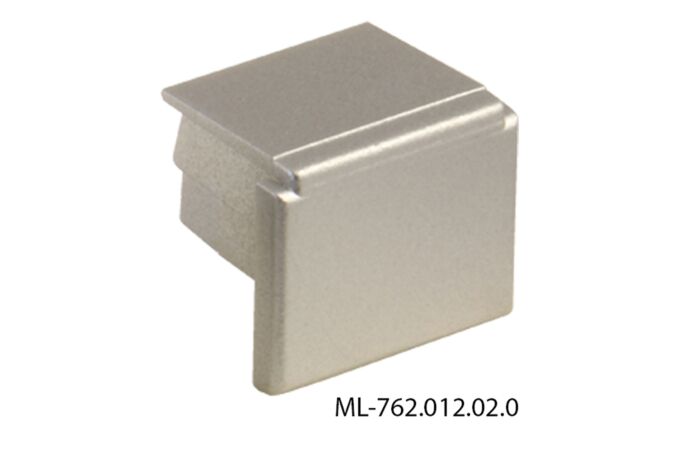 MCLED Koncovka pro PP bez otvoru stříbrná