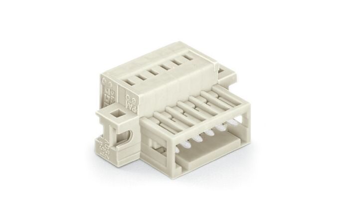 WAGO Konektor 734-303/019-000 1vodičový s pájecími piny CAGE CLAMP® 1,5 mm², šedá