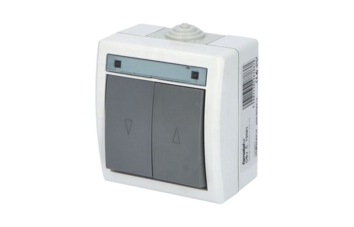 FAMATEL Spínač ATLAS č.1/0+1/0  IP55 žaluziový