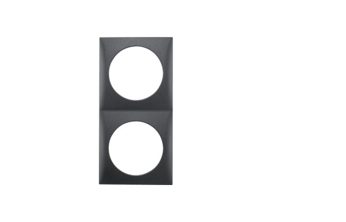 Rámeček INTEGRO Flow antracit mat 2-nás.