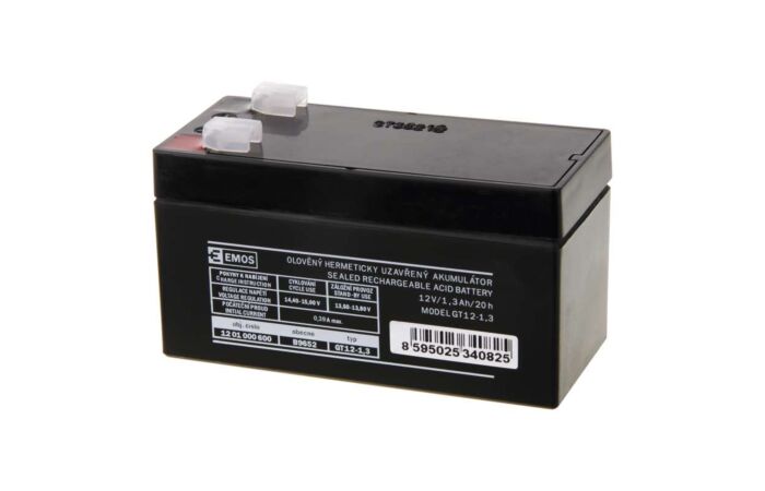EMOS Akumulátor GT12-1,3 SLA 12V/1,3 Ah