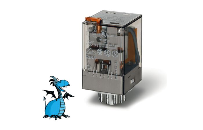 FINDER Relé 60.13.8.230.0040, 3P/10A, 230V AC