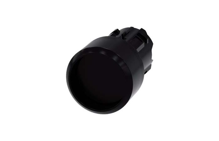 SIEMENS Tlačítko, 22 mm, kulaté, plast, černé, čelní kroužek
