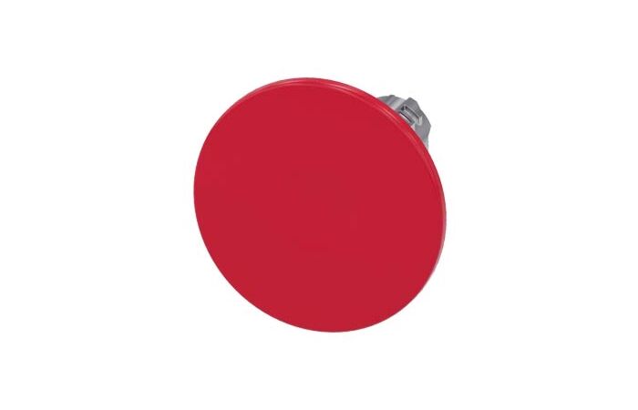 SIEMENS Tlačítko hřibové, 22 mm, kulaté, kov, s vysokým leskem, červená, 60 mm
