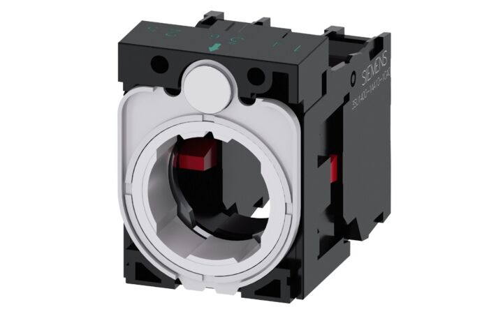 SIEMENS Držák pro 3 moduly, plast, 1 NC, 1 NC, šroubová svorka