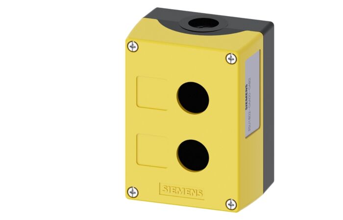 SIEMENS Kryt pro ovládací přístroje, 22 mm, kulatý, plast, žlutá barva, 2 povelová místa