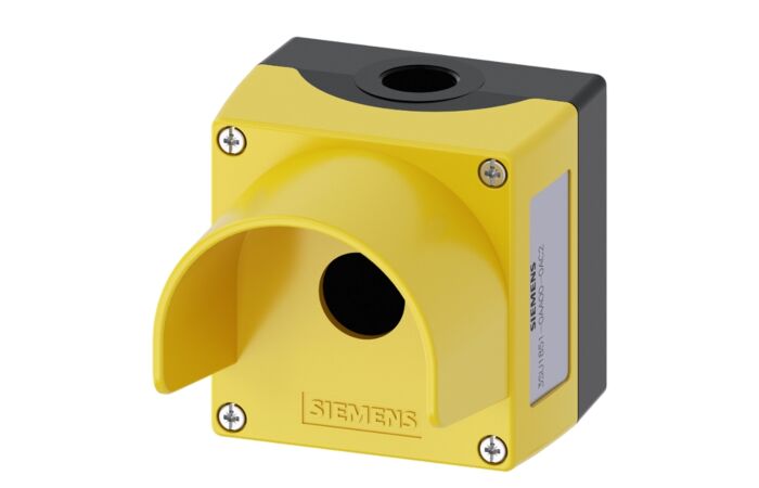 SIEMENS Kryt pro ovládací přístroje, 22 mm, kulatý, kov, žlutá barva, 1 povelové místo