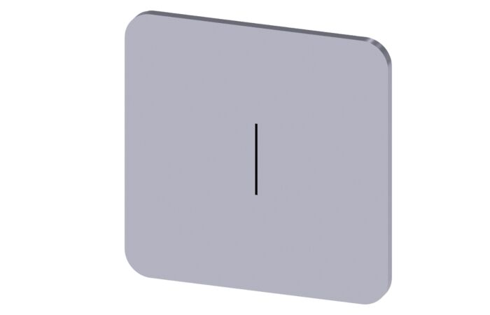 SIEMENS Štítek popisný 22 x 22 mm, štítek stříbrný, symbol: I*