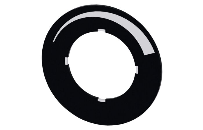 SIEMENS Štítek popisný pro potenciometr štítek černý, symbol: HOCHLAUF