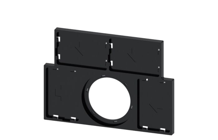 SIEMENS Držák štítku, plochý, černá barva, pro 4 Štítky popisné 17,5 mm x 27 mm