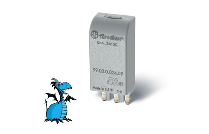 FINDER Modul 99.02.0.024.09, RC, 6-24V AC/DC
